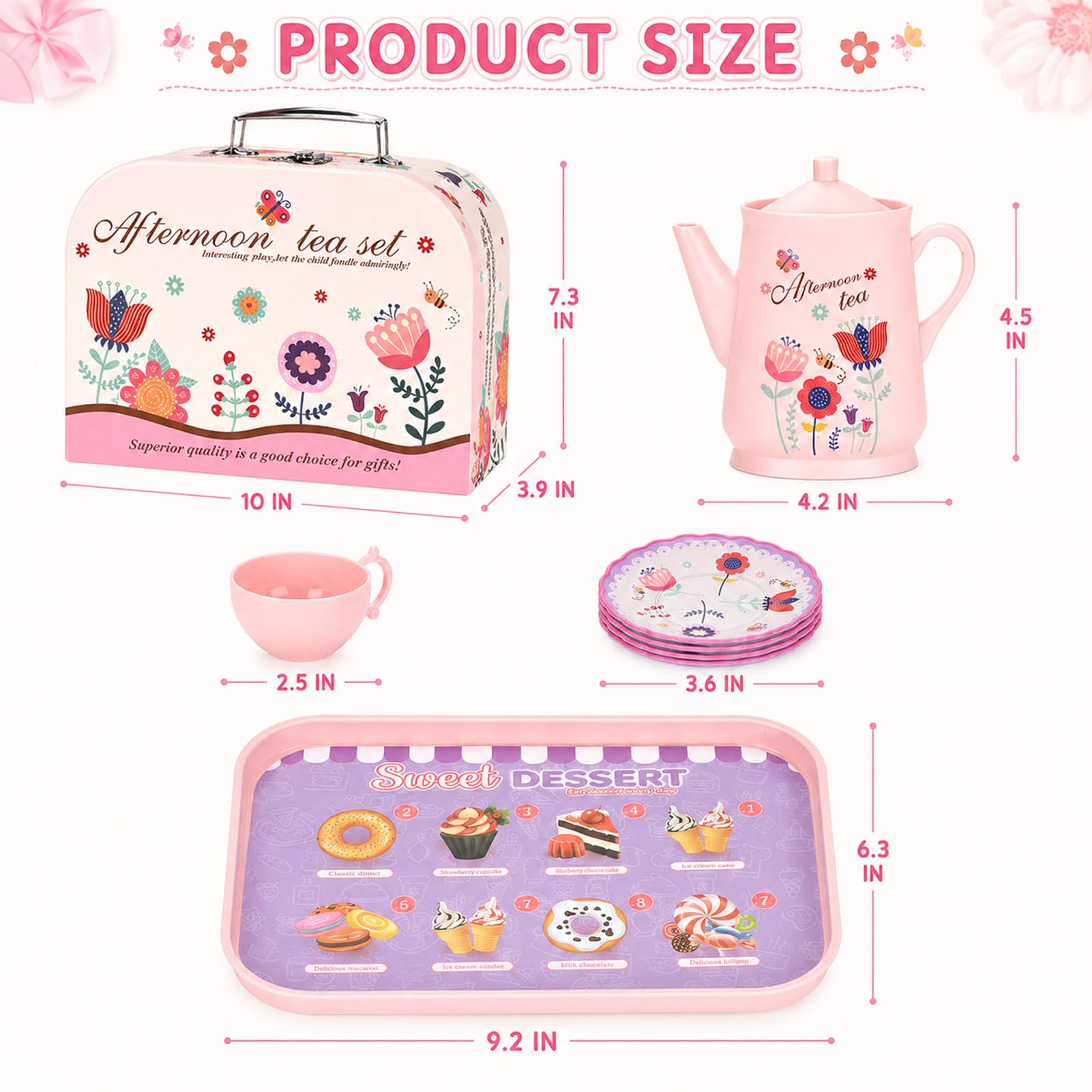 Non-toxic safety tested Lajeje tea party toy packaging