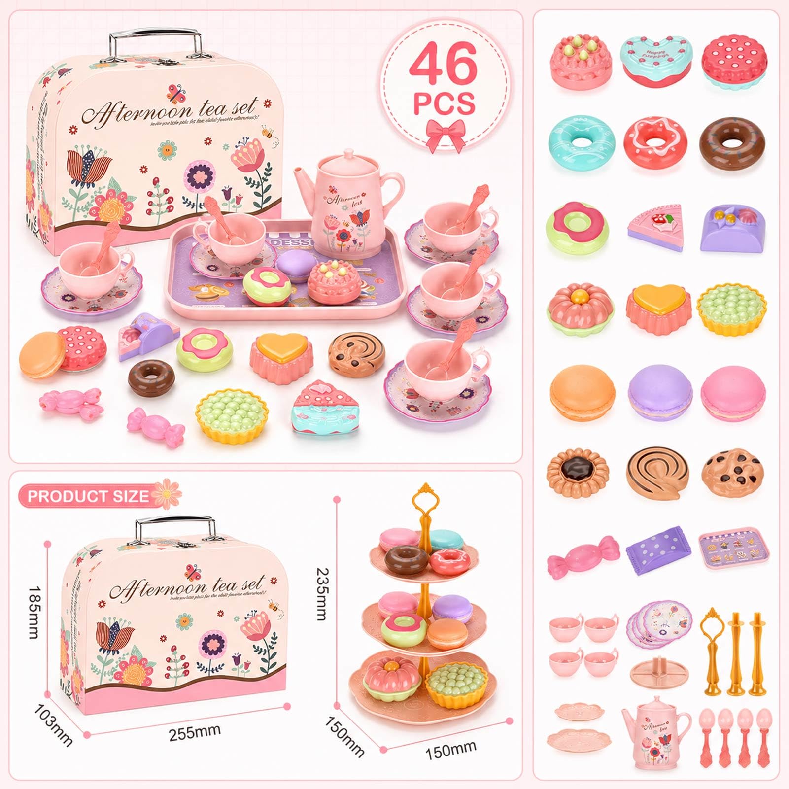 Serving tray and large plate from Lajeje tea party set