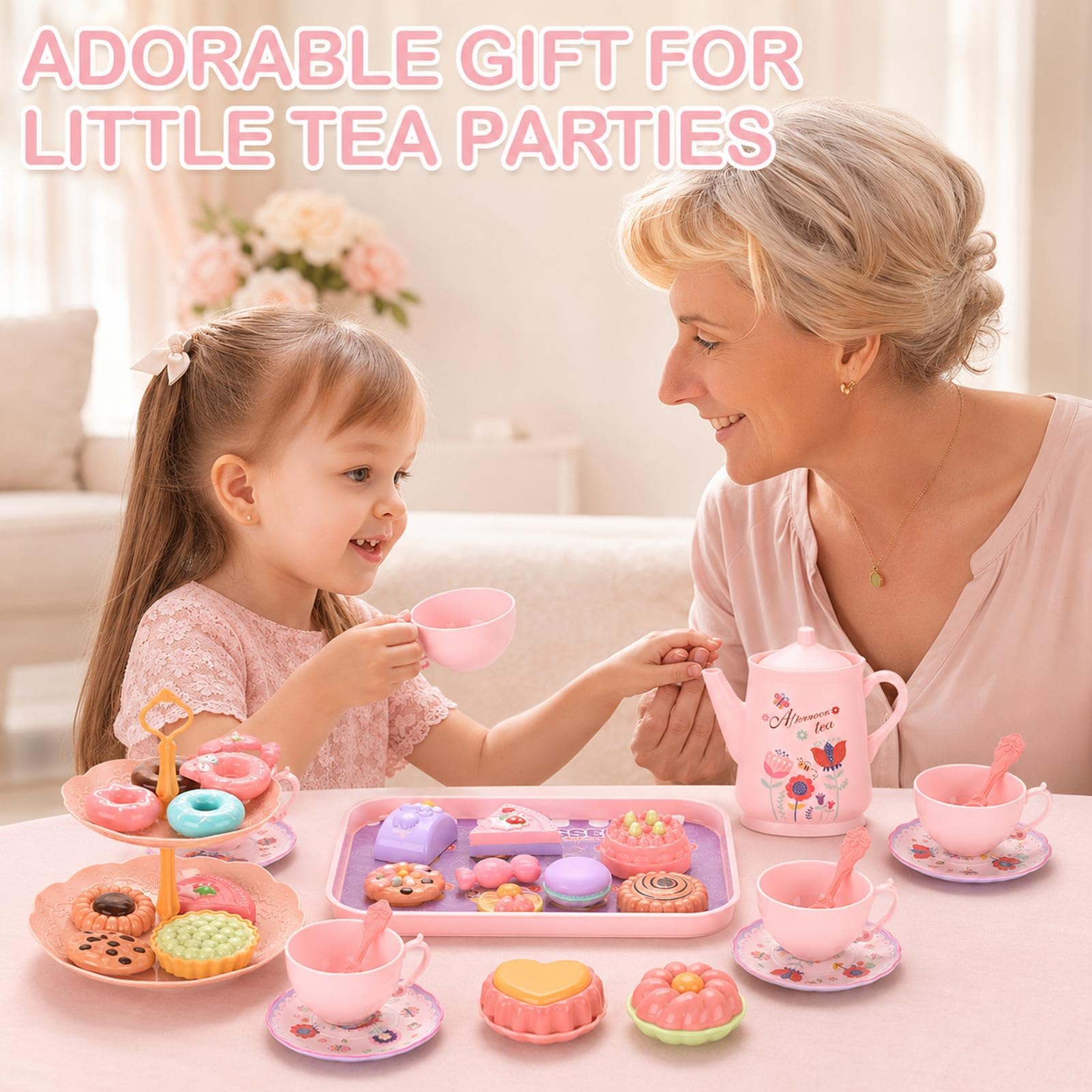Princess themed garden design on Lajeje tea set