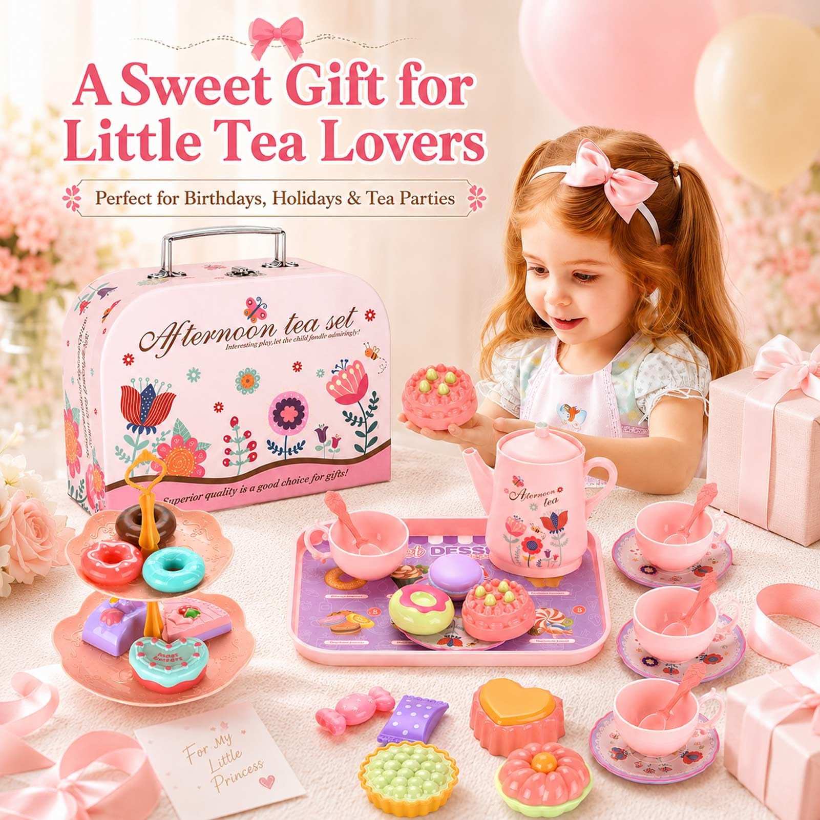 Complete pretend play tea party accessories by Lajeje