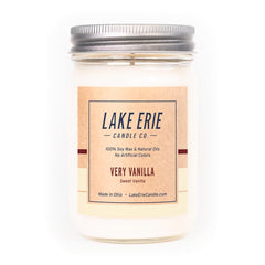 Very Vanilla 12oz Soy Wax Candle by Lake Erie Candle Co