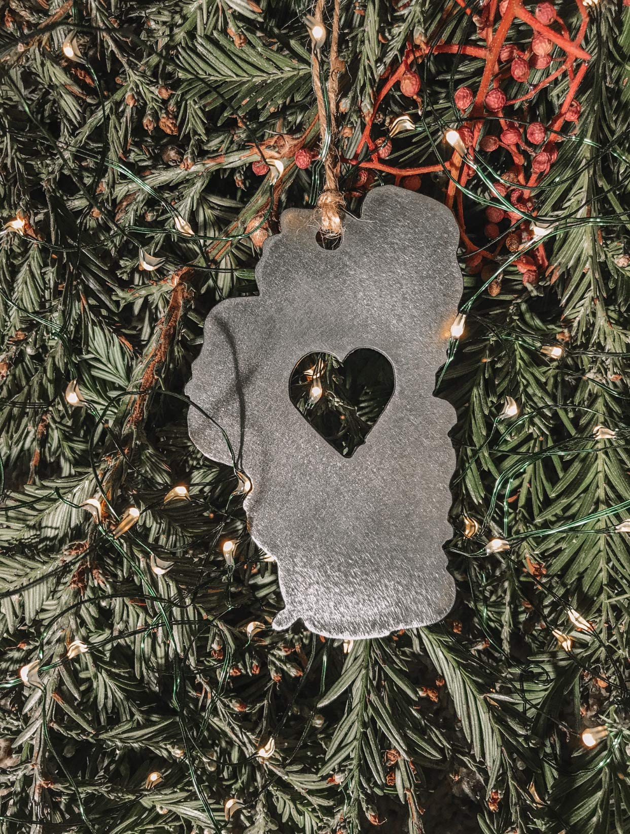 Handcrafted ornament made in Lake Tahoe California