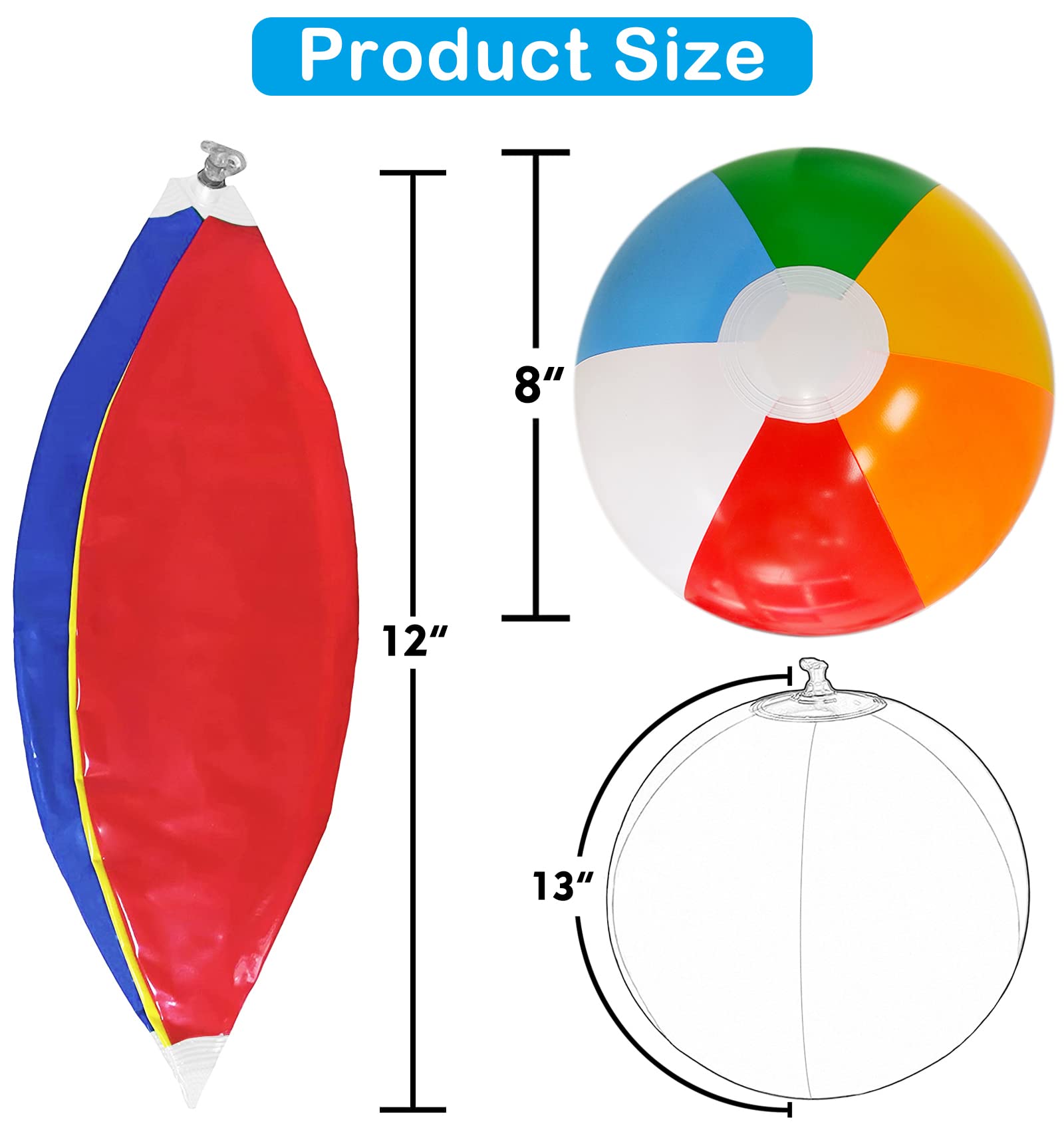 Bulk Lamnhin beach balls for pool party and beach decor