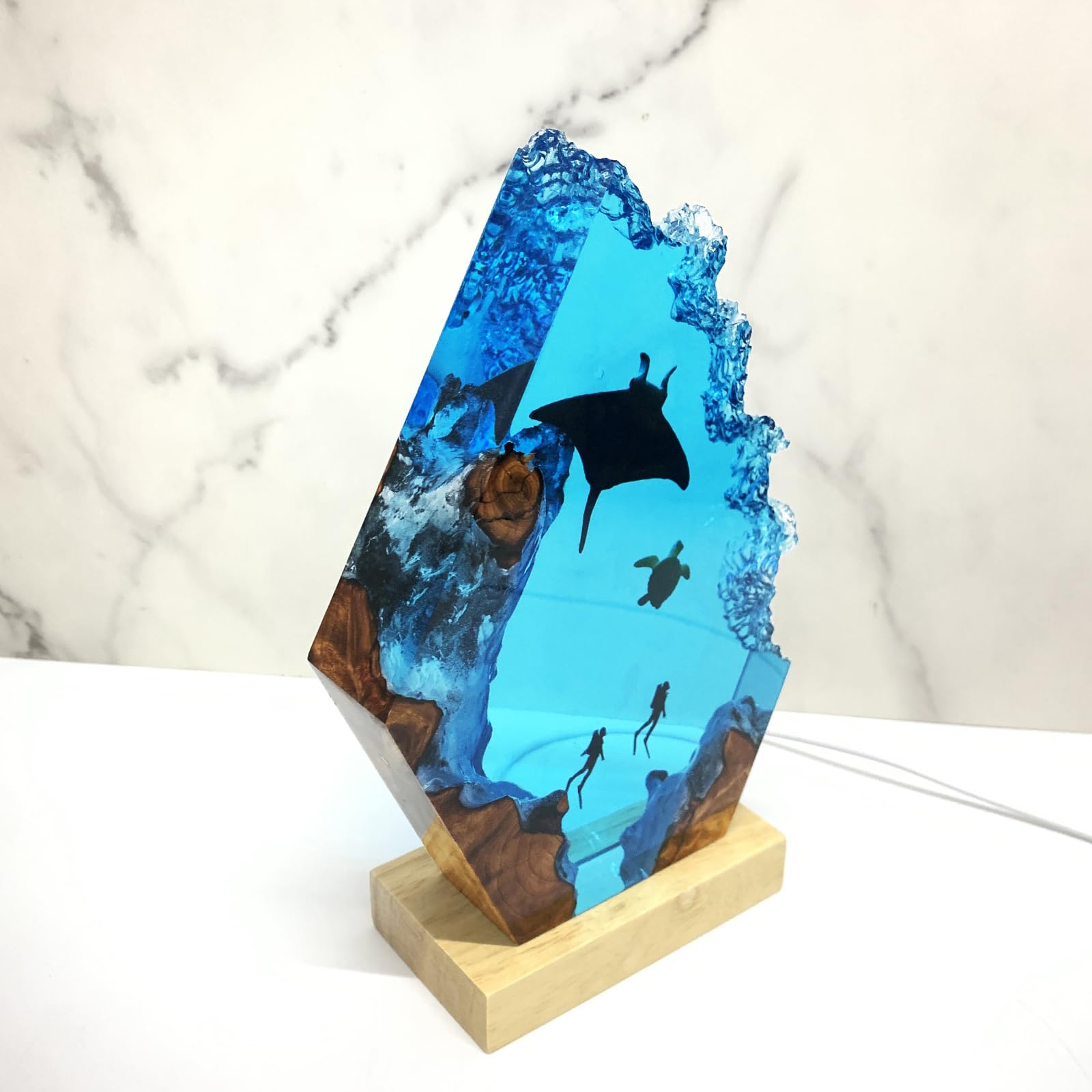 Lamp holder size 110x60x20mm in resin lamp