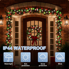100 LED bulbs in red green and warm for LAMPHOME string lights