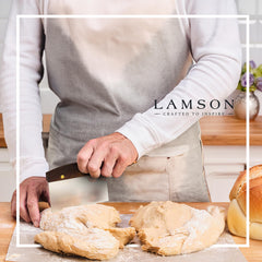 Lamson bench dough scraper with walnut handle