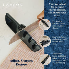 Lamson sharpener ceramic tipped stones honing