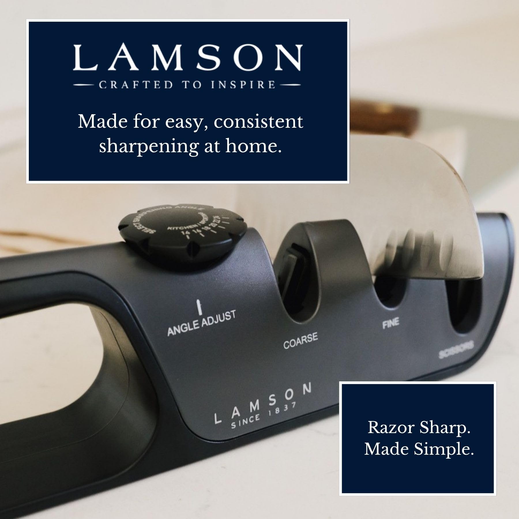 Lamson diamond tipped ceramic sharpening scissors