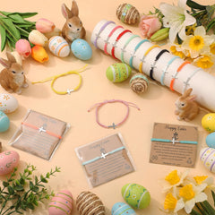 Easter Cross friendship bracelets 12 styles display