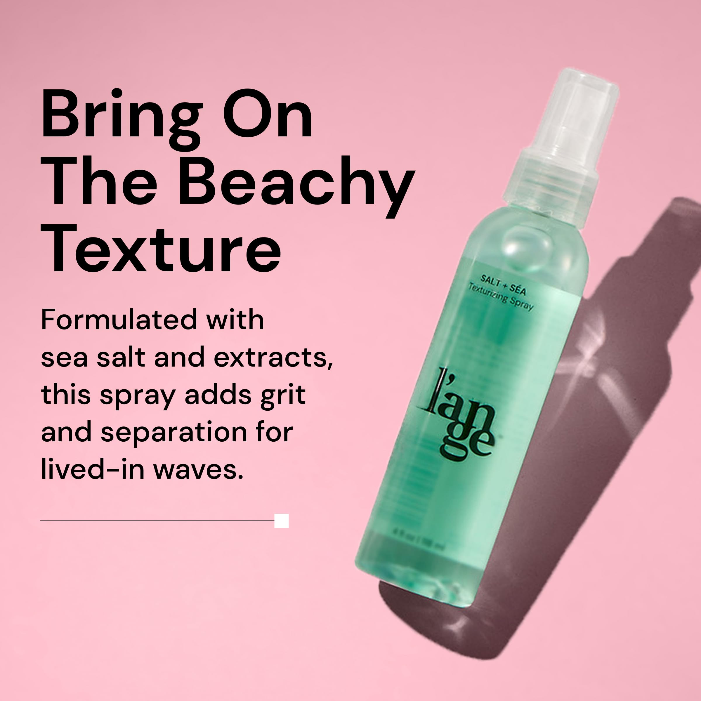 L'ANGE HAIR Sea Salt Texturizing Spray 4 oz packaging