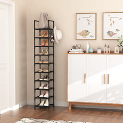 10-tier shoe rack dimensions 11.5L x 11.5W x 66.93H