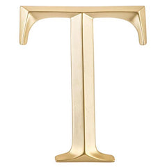 Large 12 inch hand painted gold letter wall decor monogram initial T