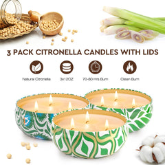 Large 12oz citronella candles product image