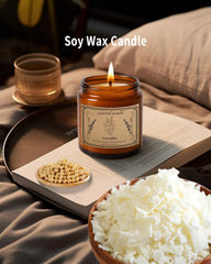 100 hour burn lavender candle with lead-free wick