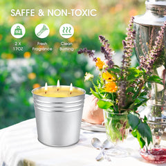 Natural soy wax lemongrass citronella candle