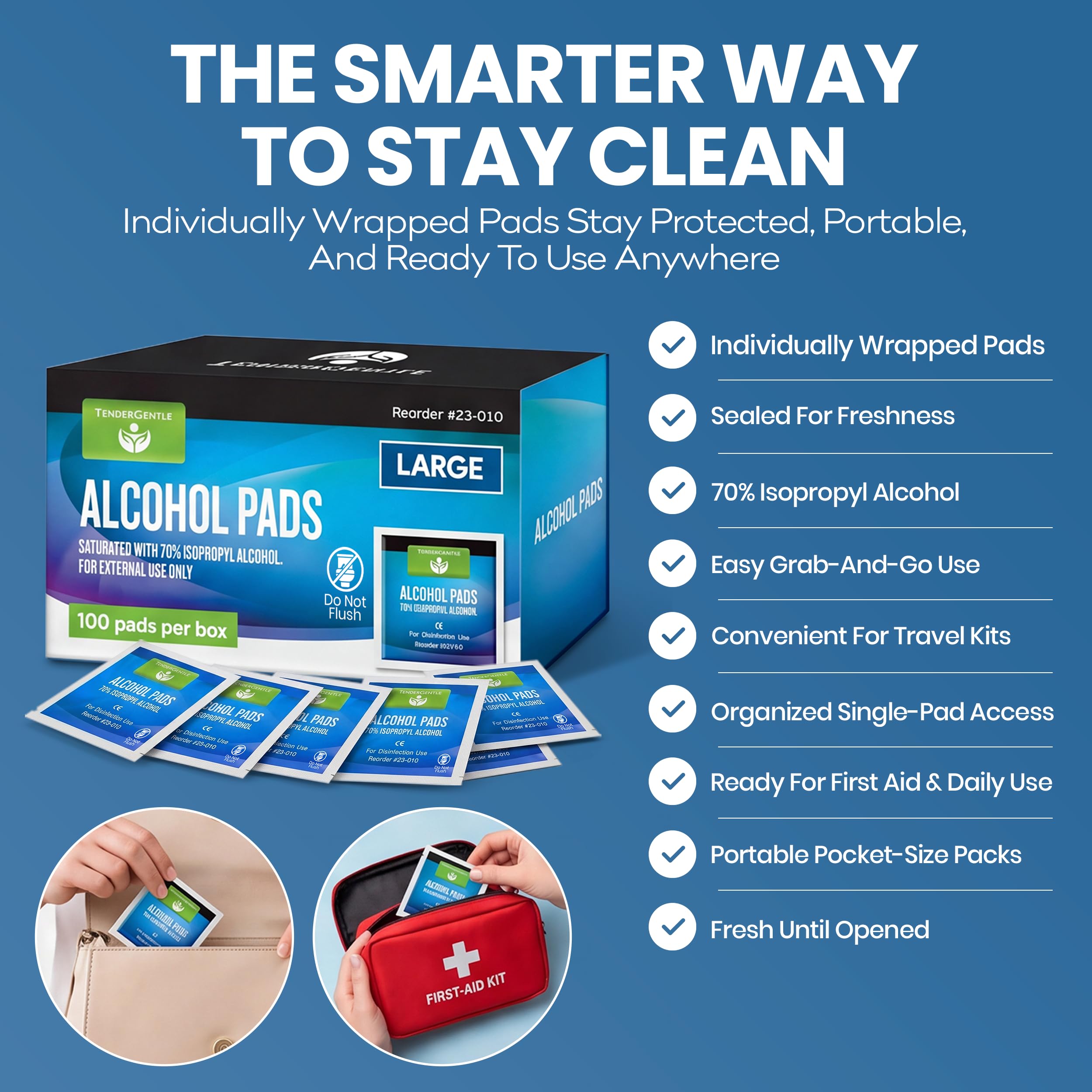 Alcohol wipes for injections packaging box
