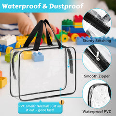 Large black waterproof toy bags for home storage
