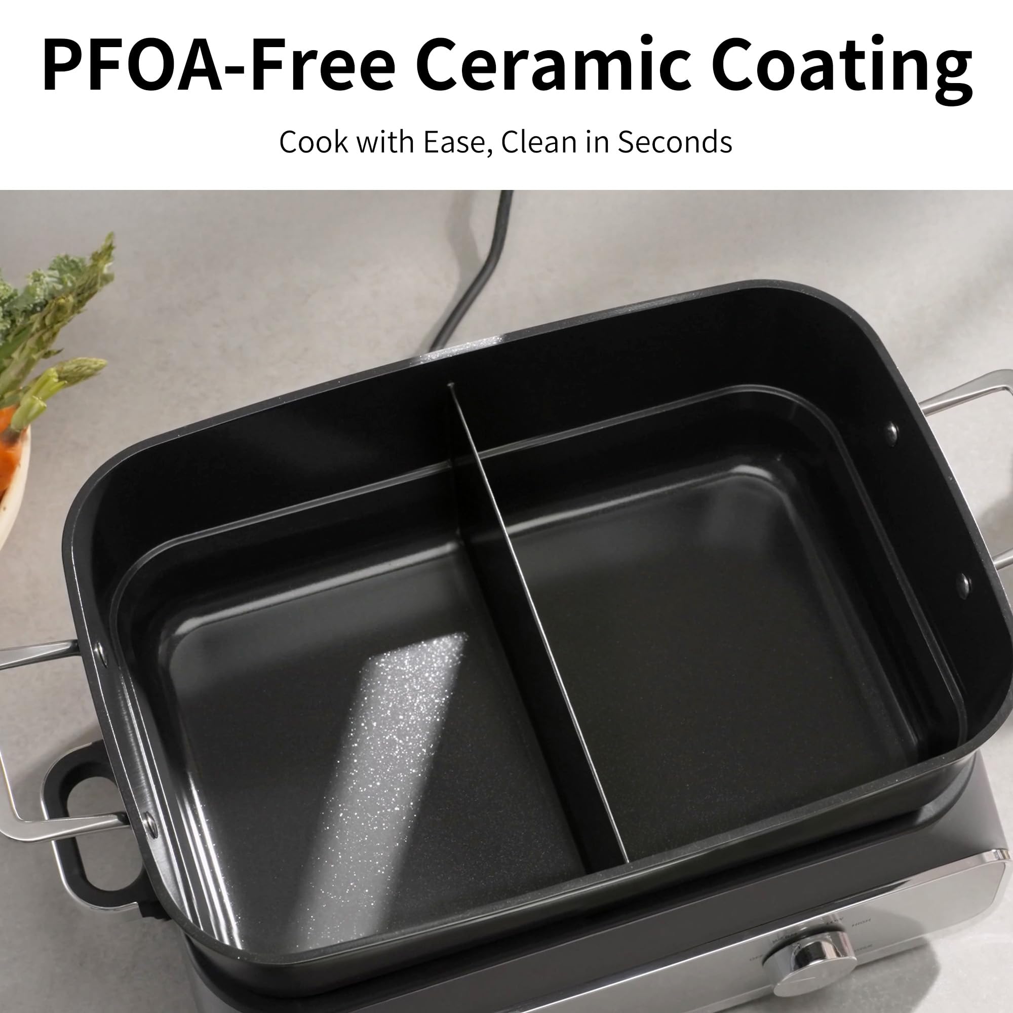 Large capacity slow cooker for family gatherings
