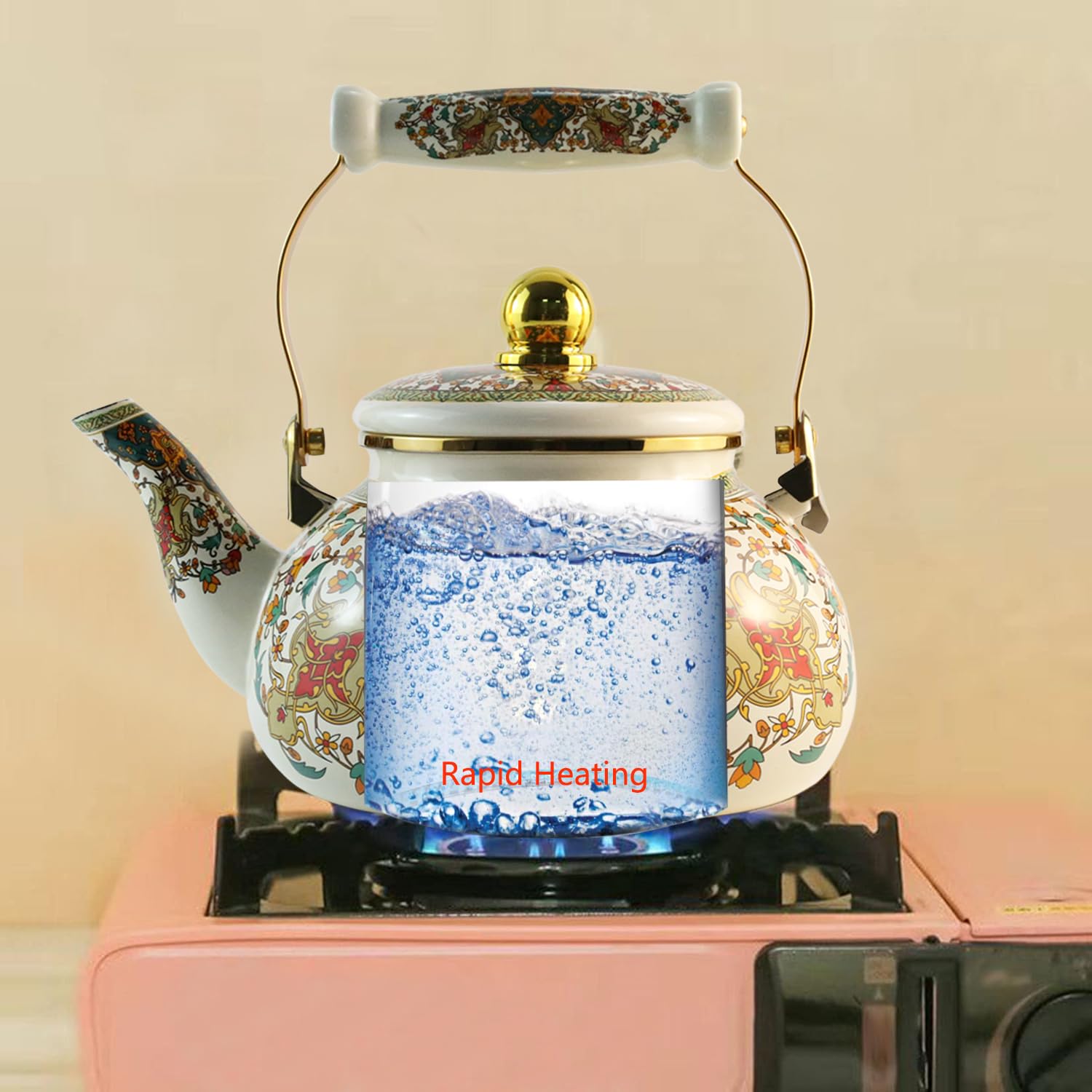 Large capacity tea kettle 2.5L Leebright kitchen