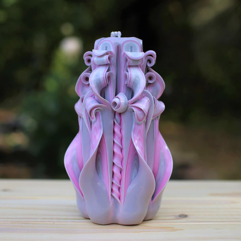Oscar candles handmade carved candle home decor