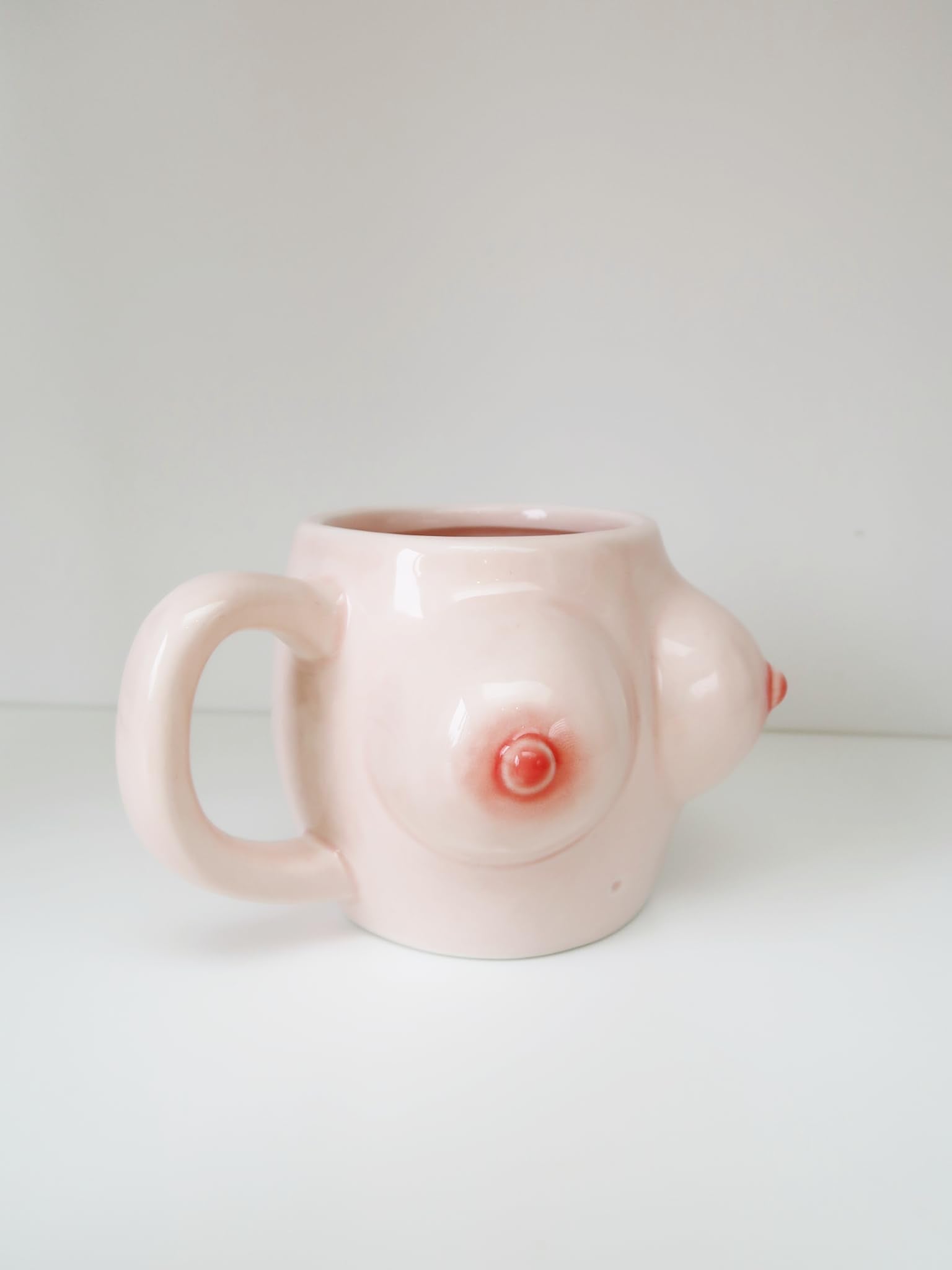 Boob mug versatile uses as tea cup or vase
