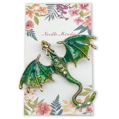 Large Dragon Needle Minder dragon-shaped magnetic needle holder