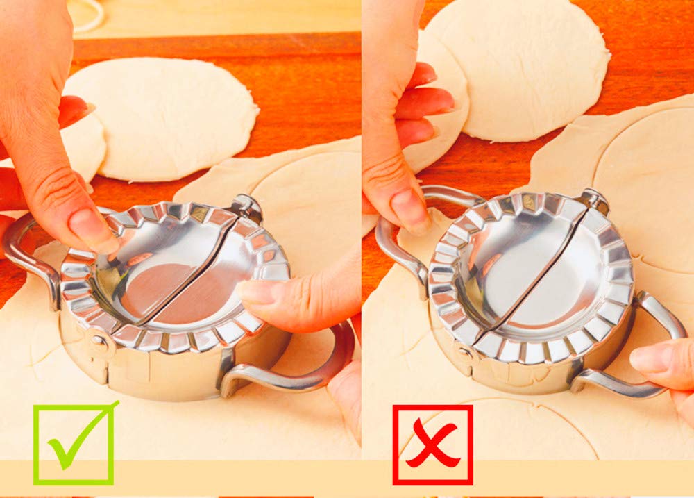 Dishwasher safe dumpling press for easy cleanup