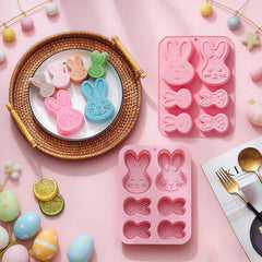 Food-grade silicone flexible non-stick Easter bunny mold