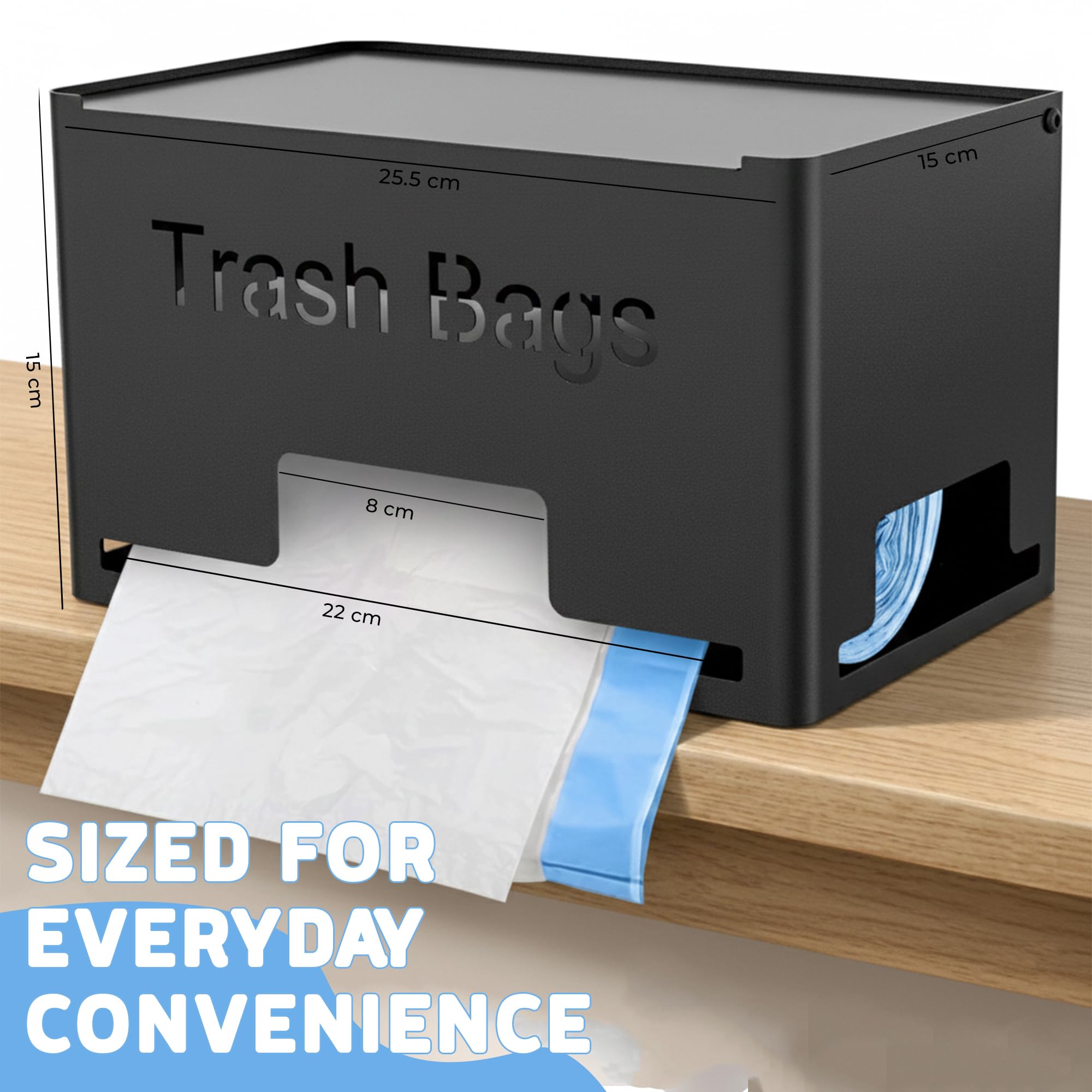 large metal garbage bag organizer for 13-gallon bags