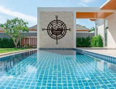 Large outdoor display wall decor for bold coastal style