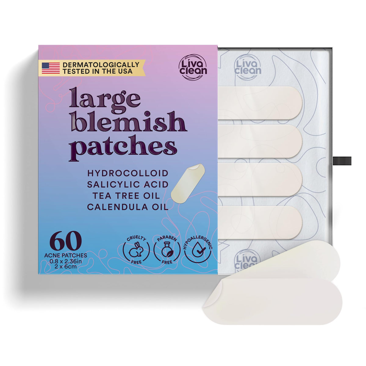 Large Pimple Patches 60CT XL packaging front