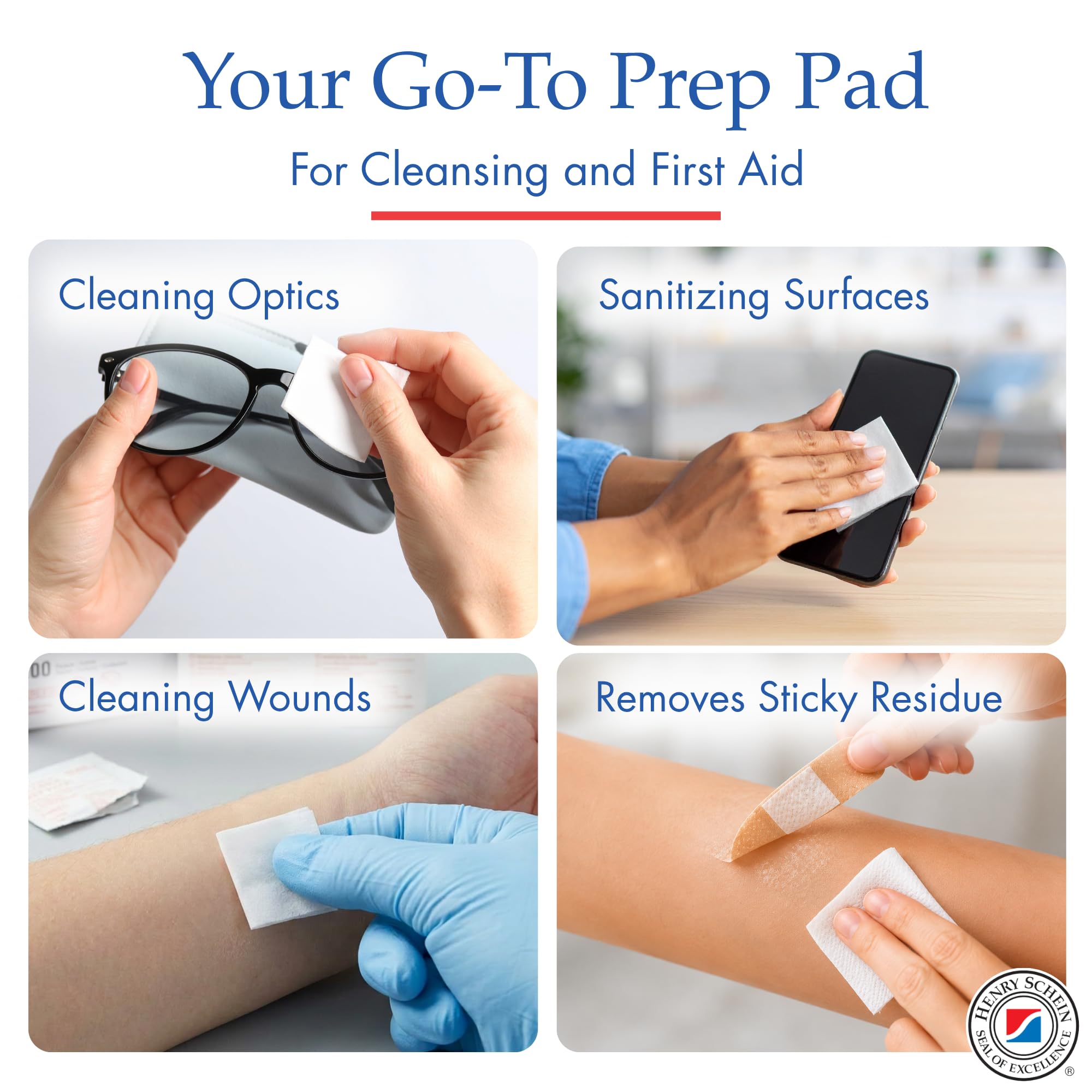 Dual-ply prep pad providing strength and absorbency