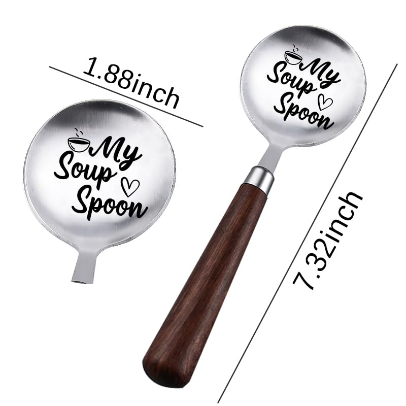 Versatile spoon for chicken soups cereals and ice cream