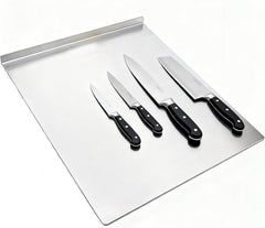 Dishwasher-safe stainless steel cutting board for easy cleaning
