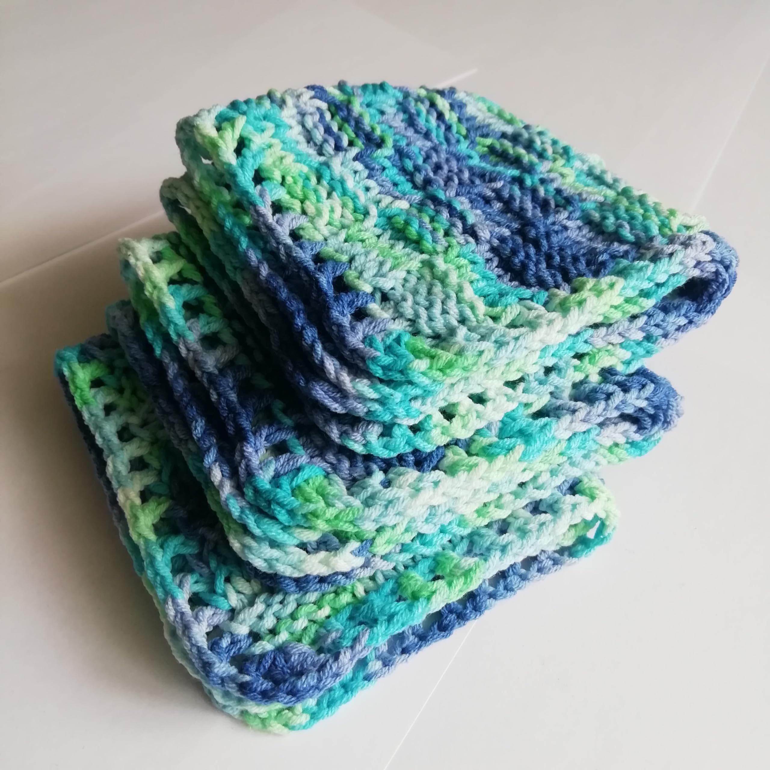 Crochet square towels by LarisaKnits set of 3