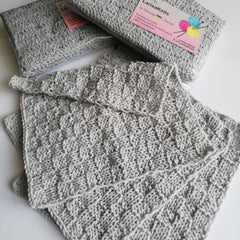 LarisaKnits handmade cotton washcloths