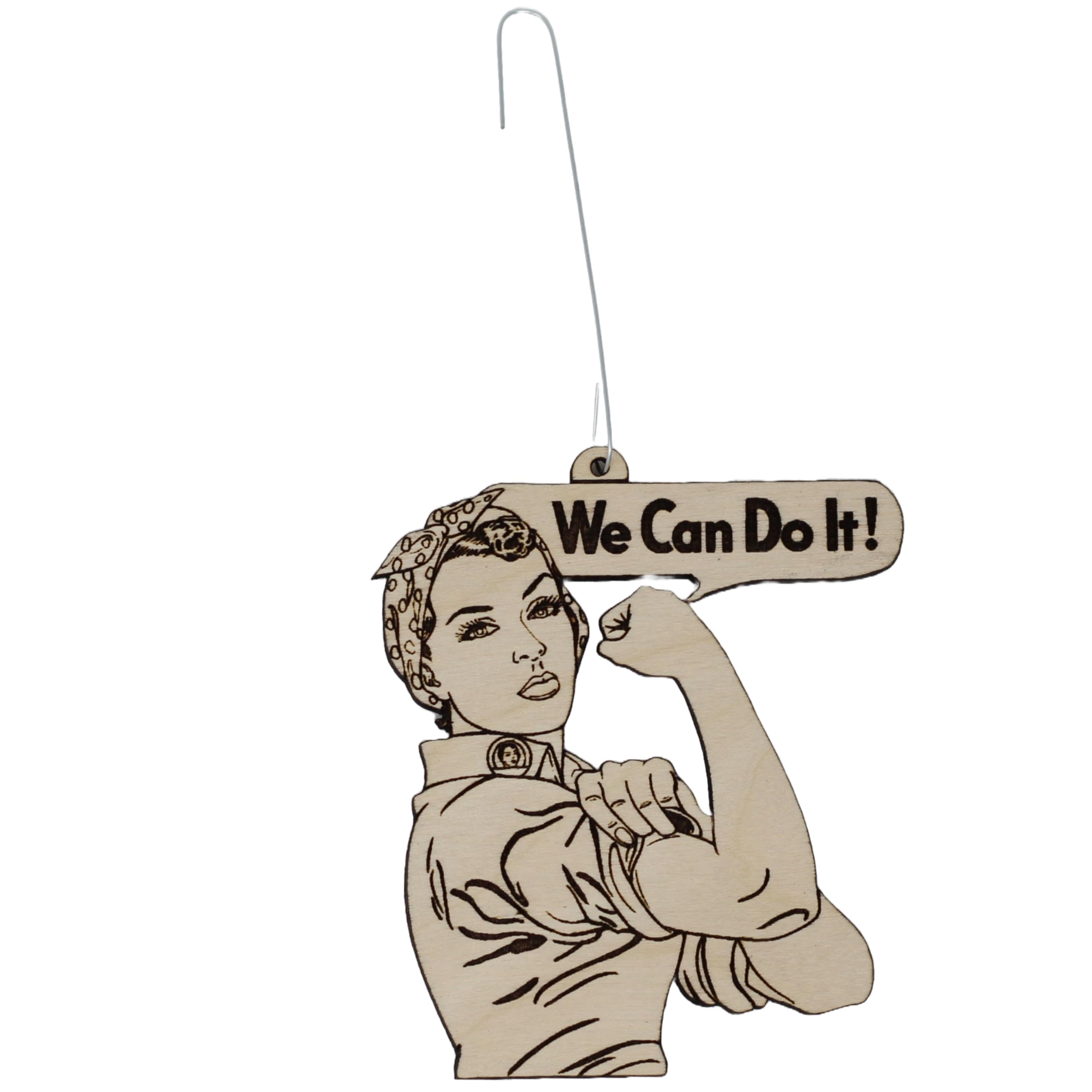 Collectible patriotic ornament suitable for cubicle or rear-view mirror