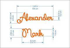 Laser cut names for table decor