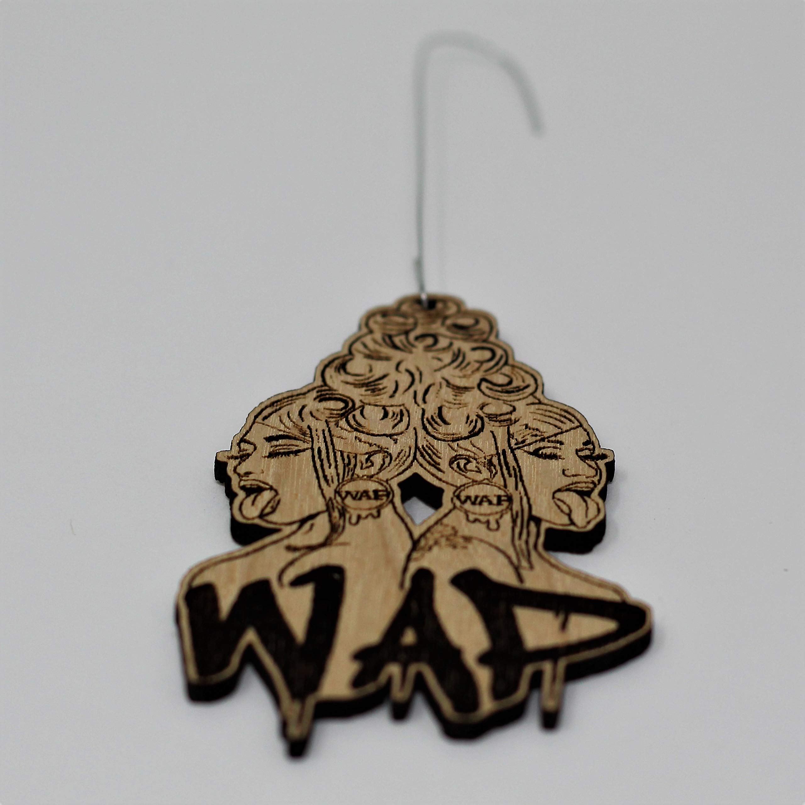 Laser-cut Christmas ornament design
