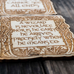 Laser engraved coasters for drinks