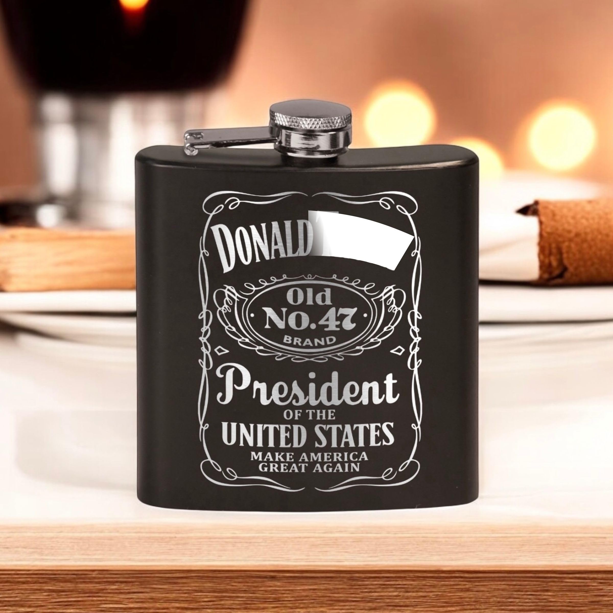 Durable stainless steel hip flask for everyday use