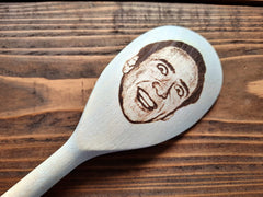 12 inch wooden spoon with Nicolas Cage engraving