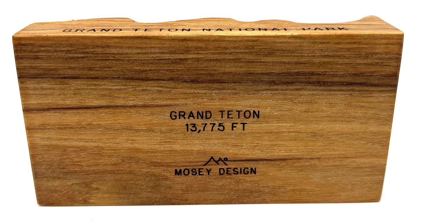Laser engraved park name on front and location details on underside