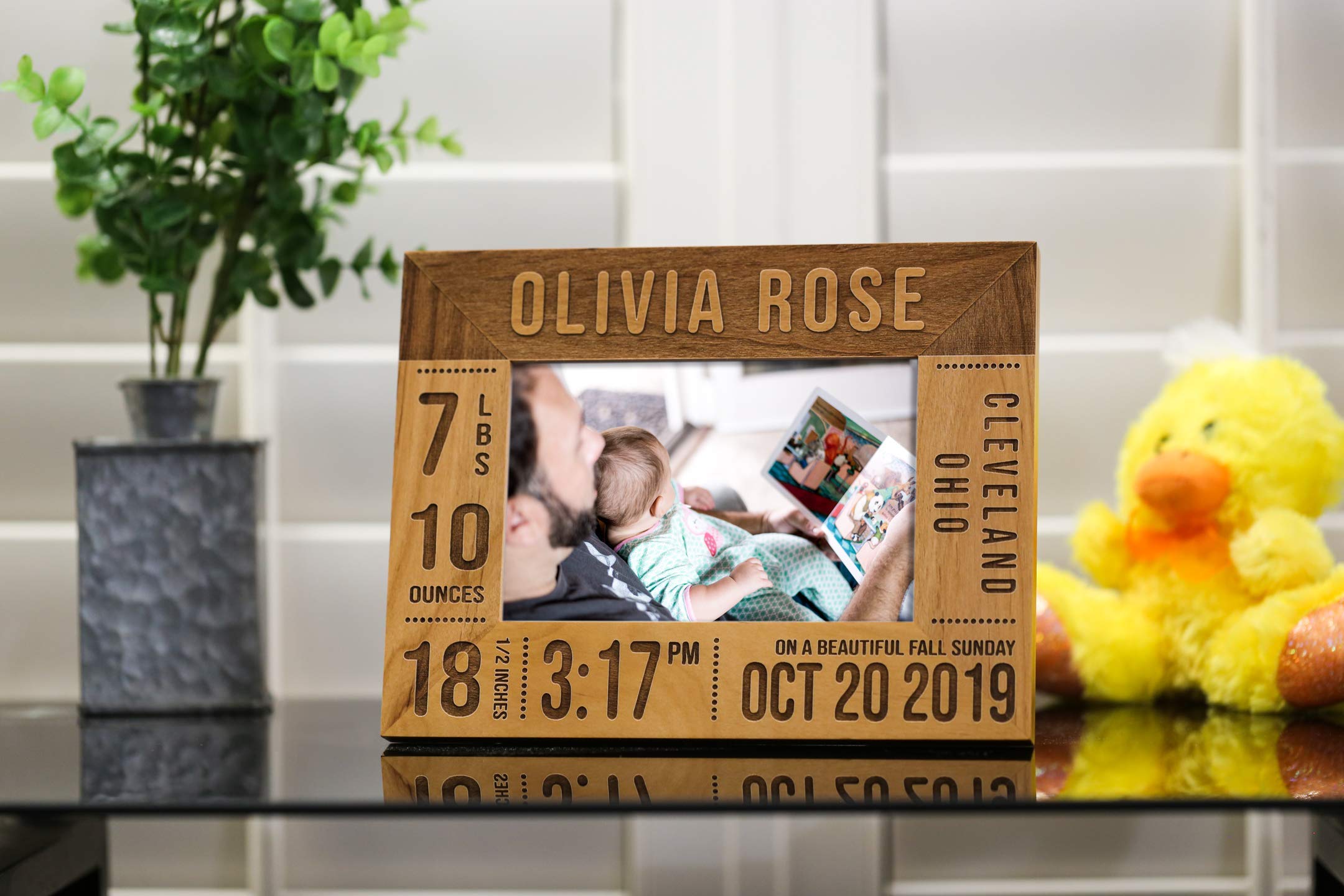 Laser engraving on wood for personalized details