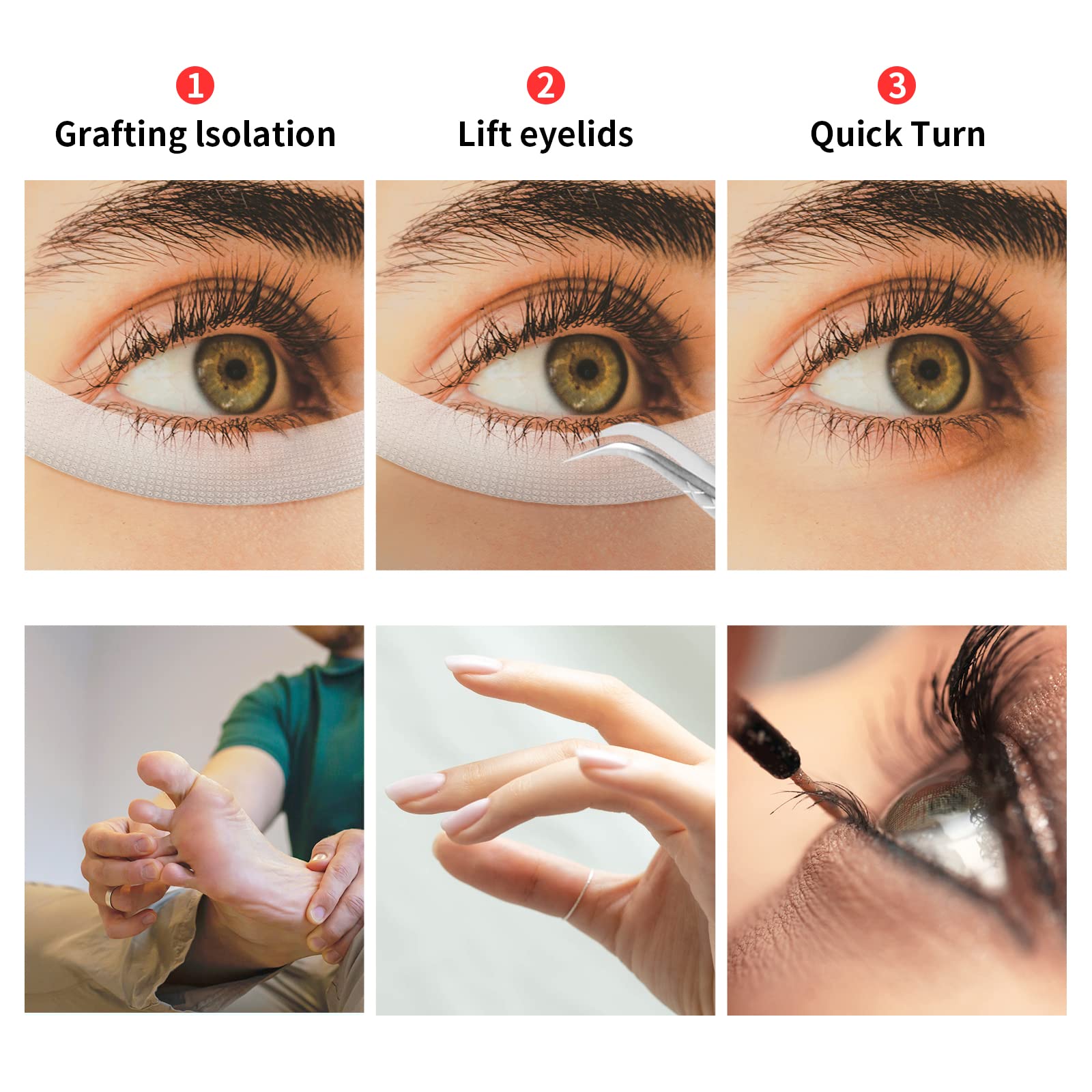 Kirecoo lash tape easy tear and tacky hold