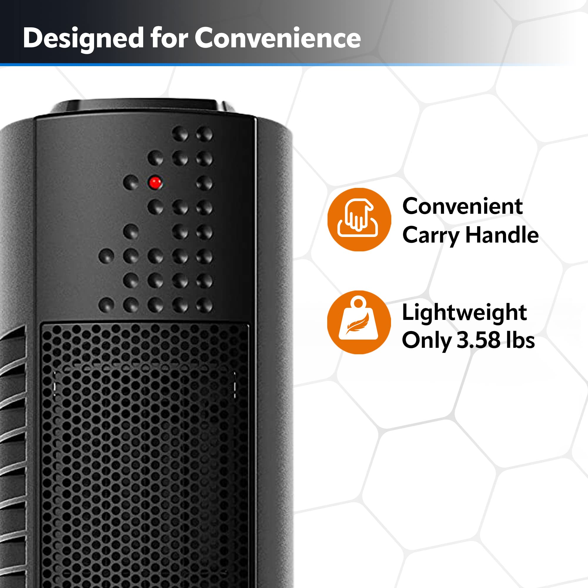Cool-to-touch exterior with automatic overheat protection