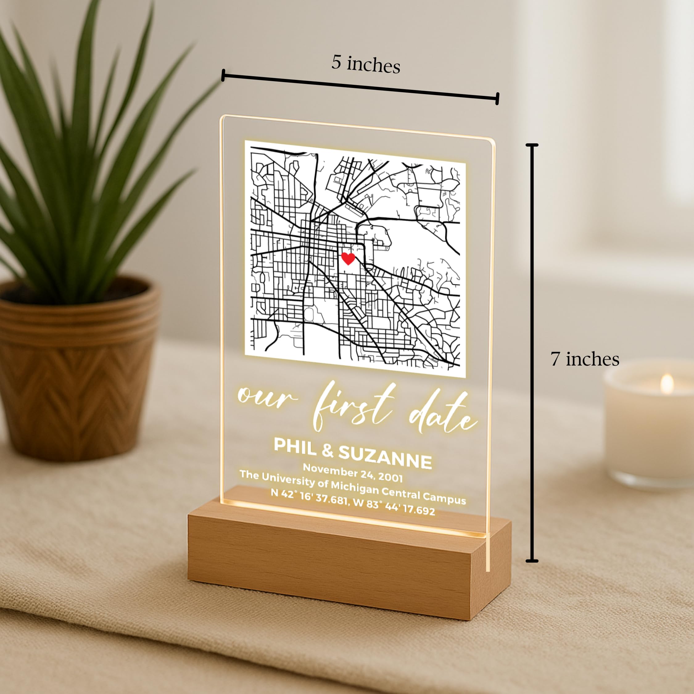 Last minute gift ideas map for anniversaries