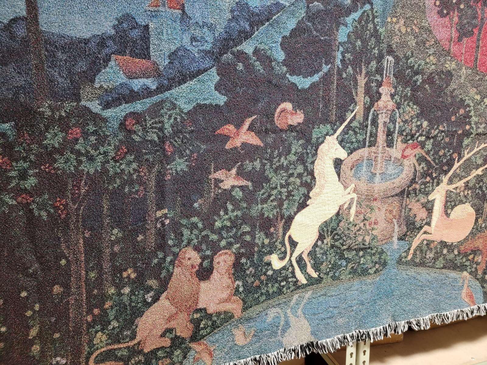 USA made The Last Unicorn tapestry wall art