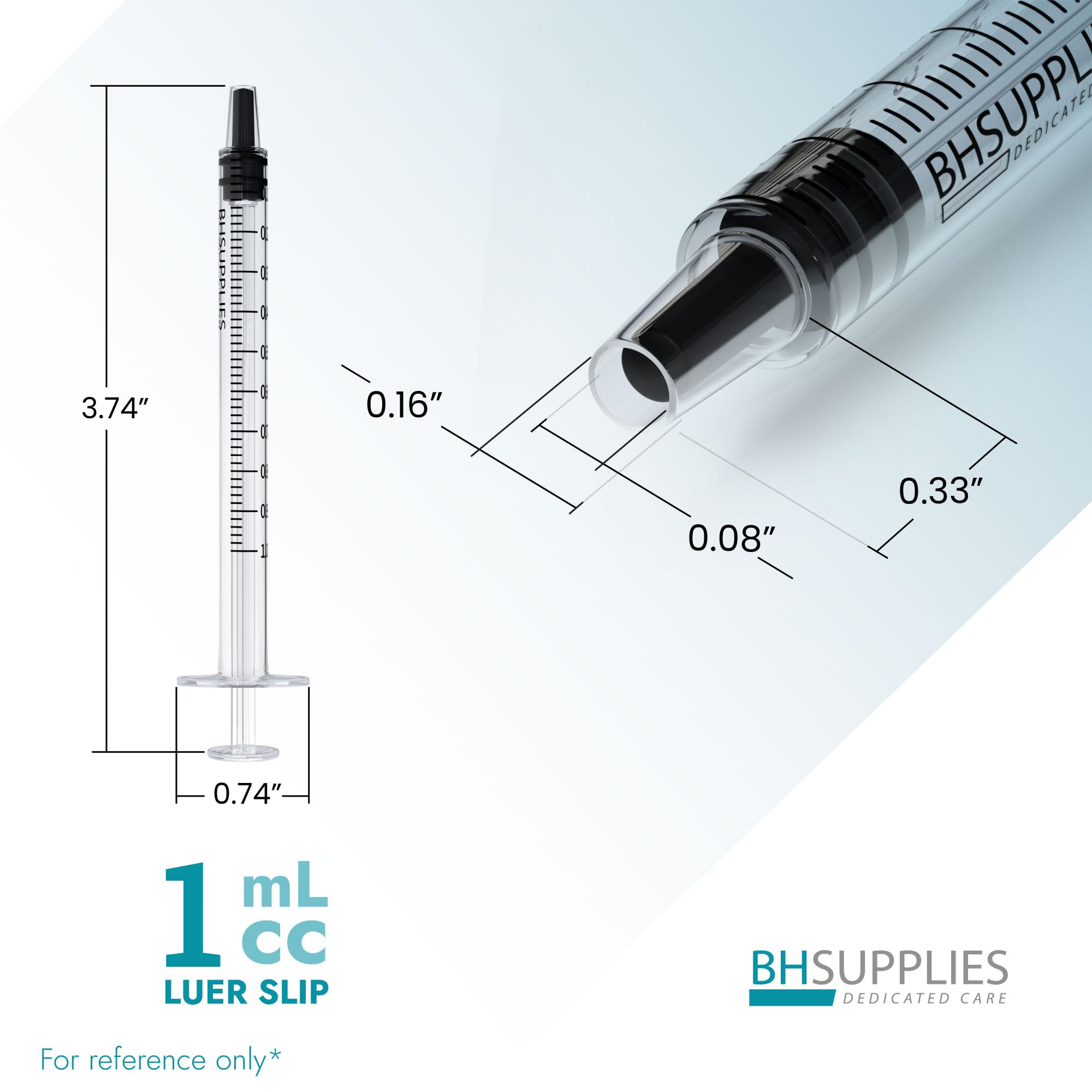BH Supplies 1mL syringes for liquid dispensing and glue application