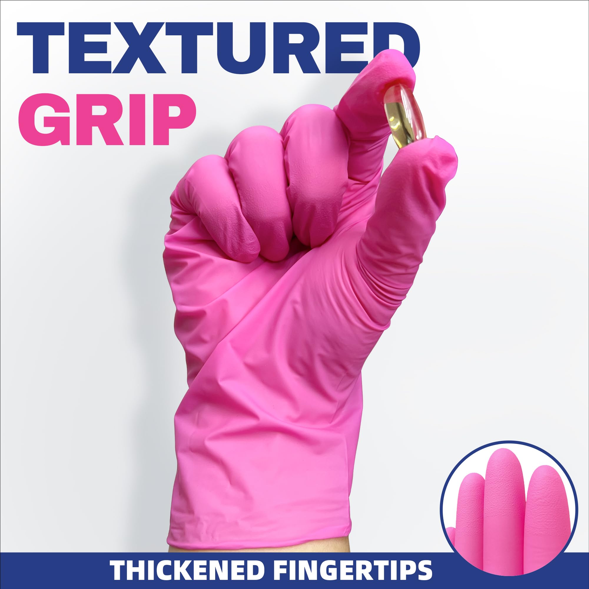 Latex-free powder-free nitrile gloves for sensitive users